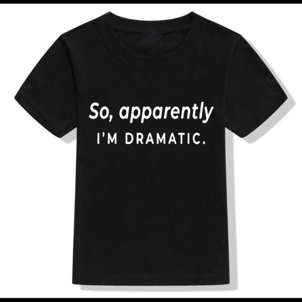 Black & White Funny Print Kids Tee